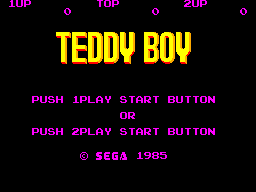 Teddy Boy Title Screen